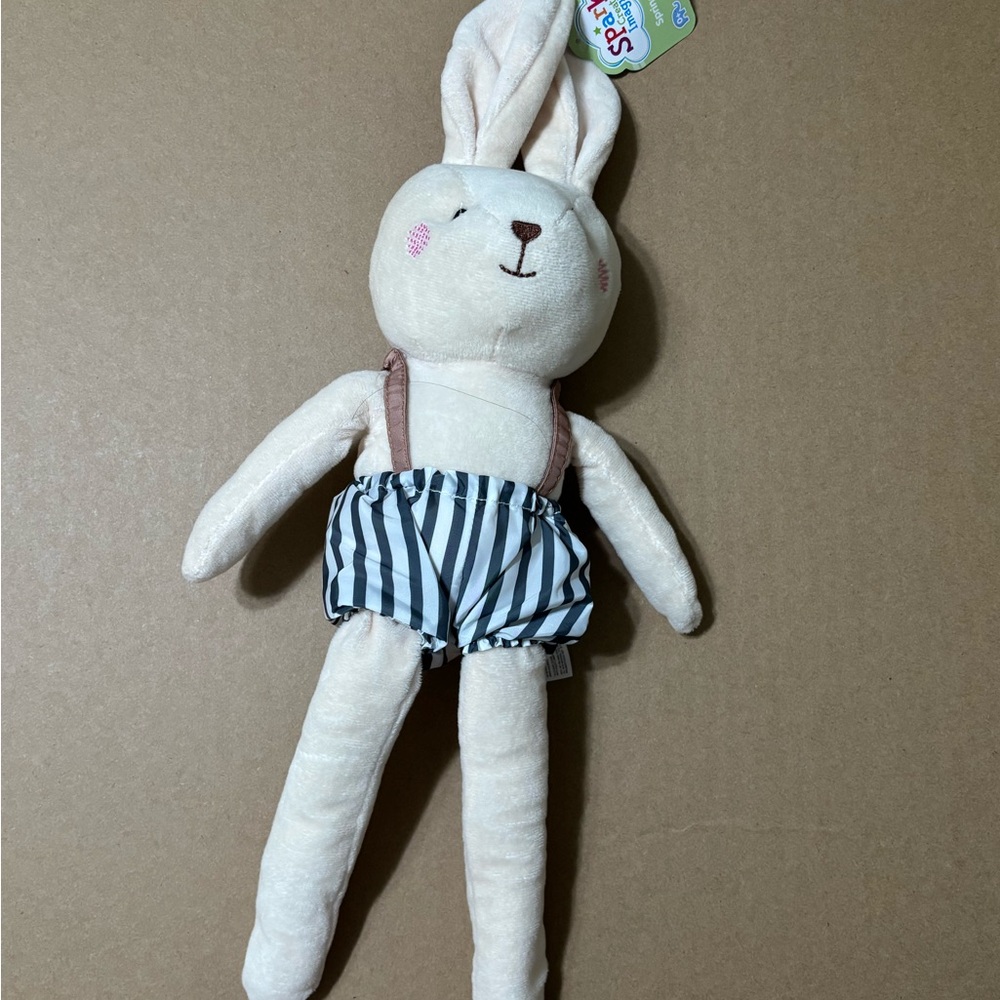 Striped Bunny Plush Toy /Spark créate Imagine